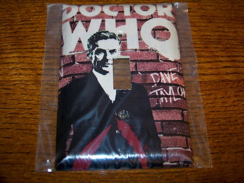 Doctor who light switch plate - doctor,