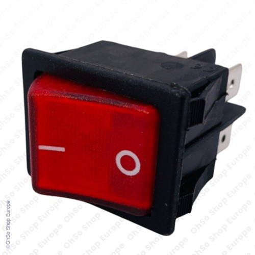 Red off rocker illuminated - off,