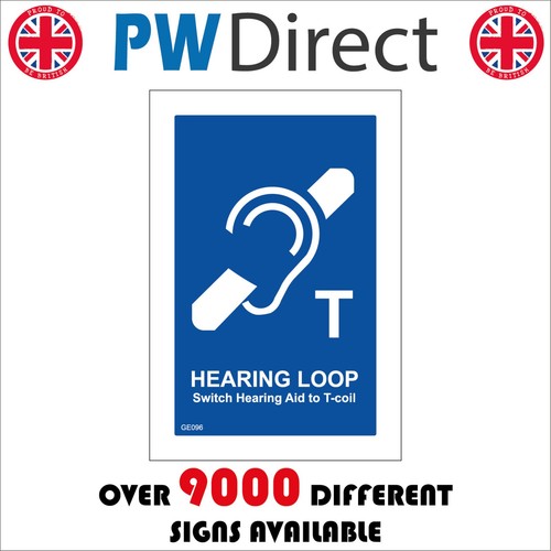 Sign hearing loop - sign,