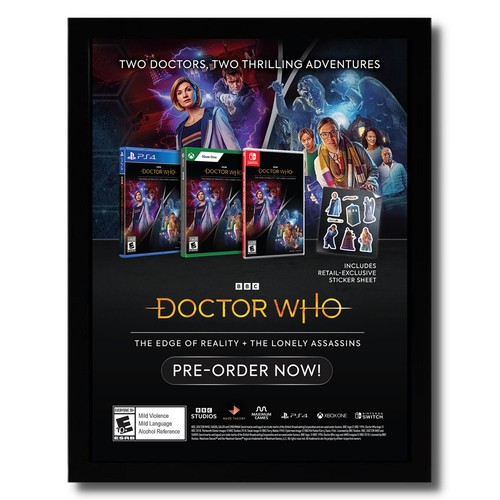 2022 doctor who framed - doctor, print